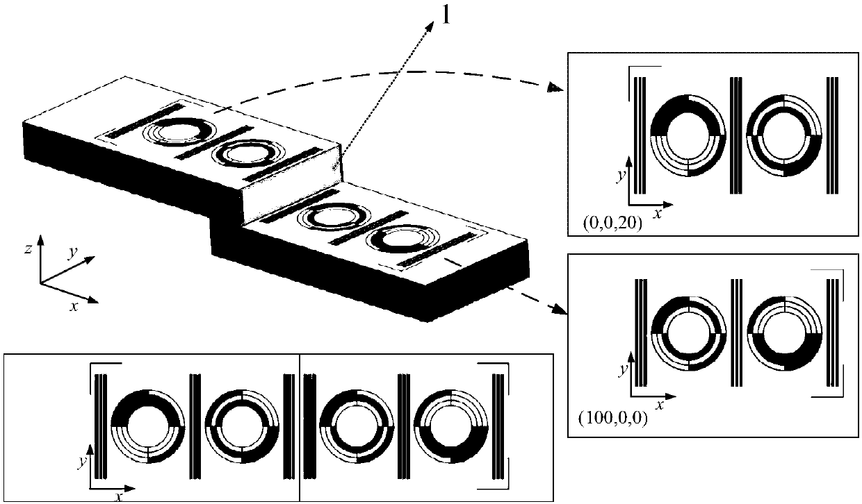 Cross-ratio-invariance-based linear-array camera calibration method containing eight-diagram coding information