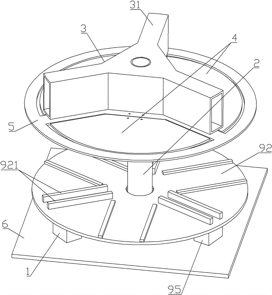 Rotating tower type quick sorting unit