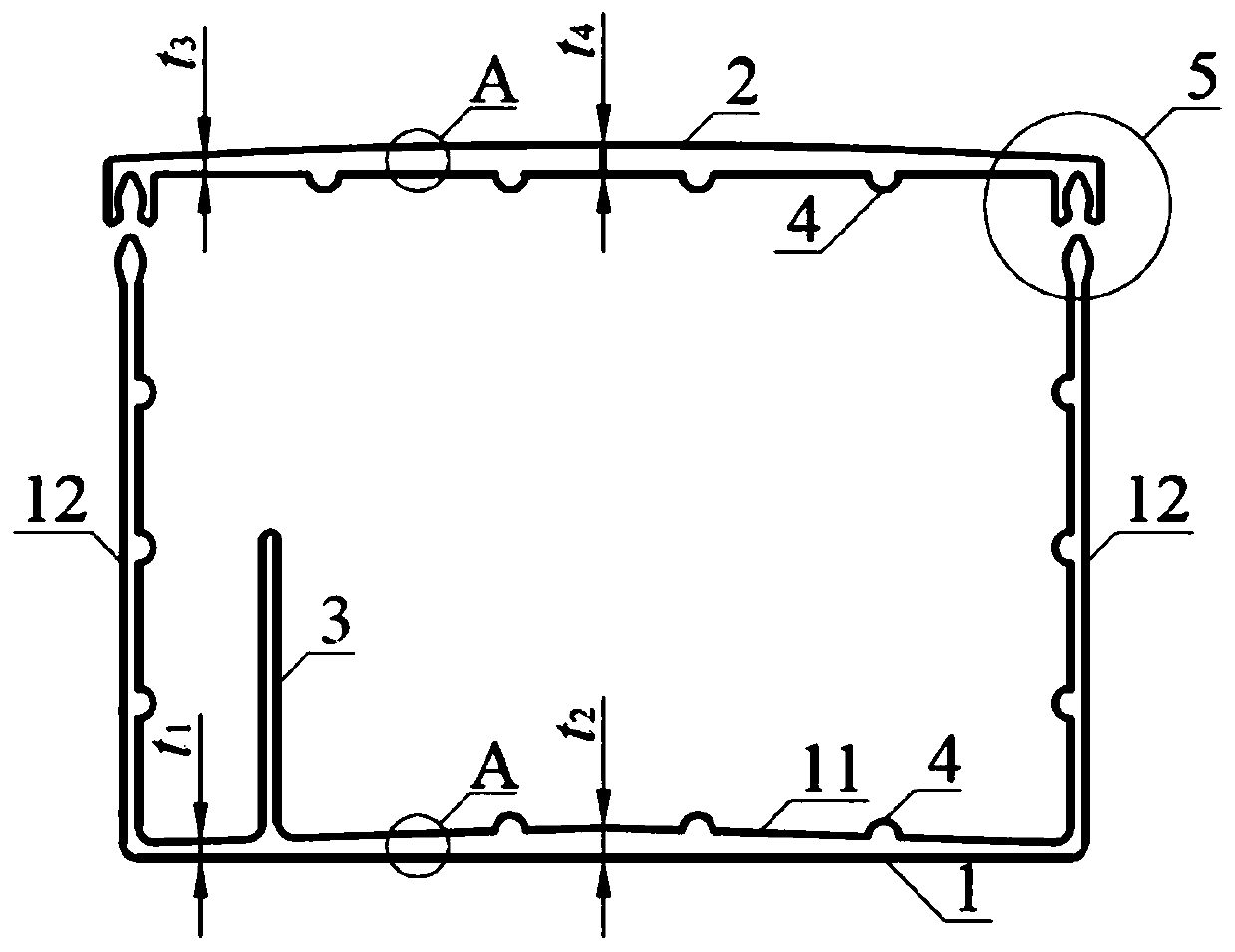 Fiber reinforced composite material cable trough