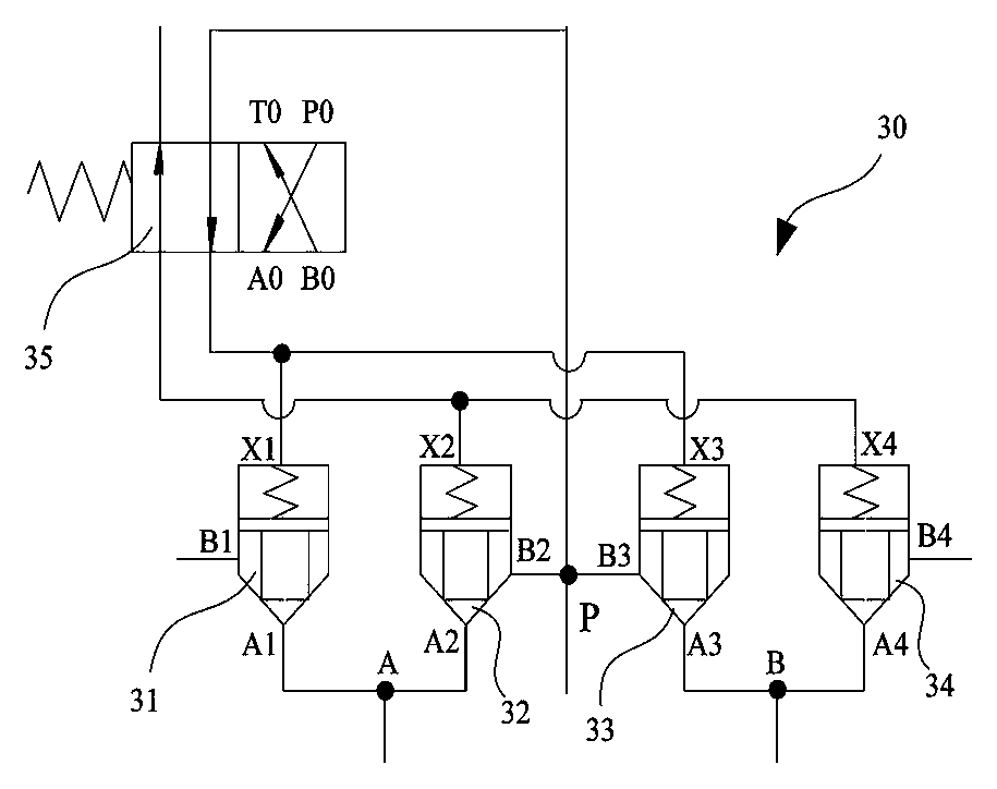 Hydraulic vibration type high-power wave generation system and control method thereof