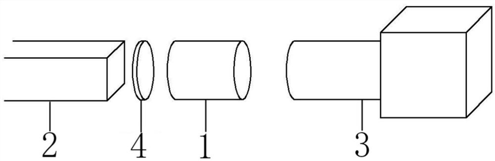 Noise adding device for SHPB shaper and damage analysis method