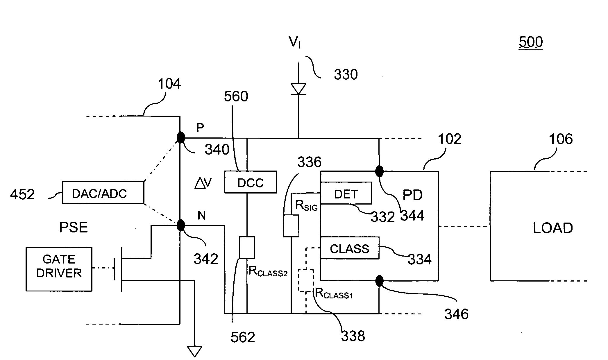 Powered device power classification with increased current limit