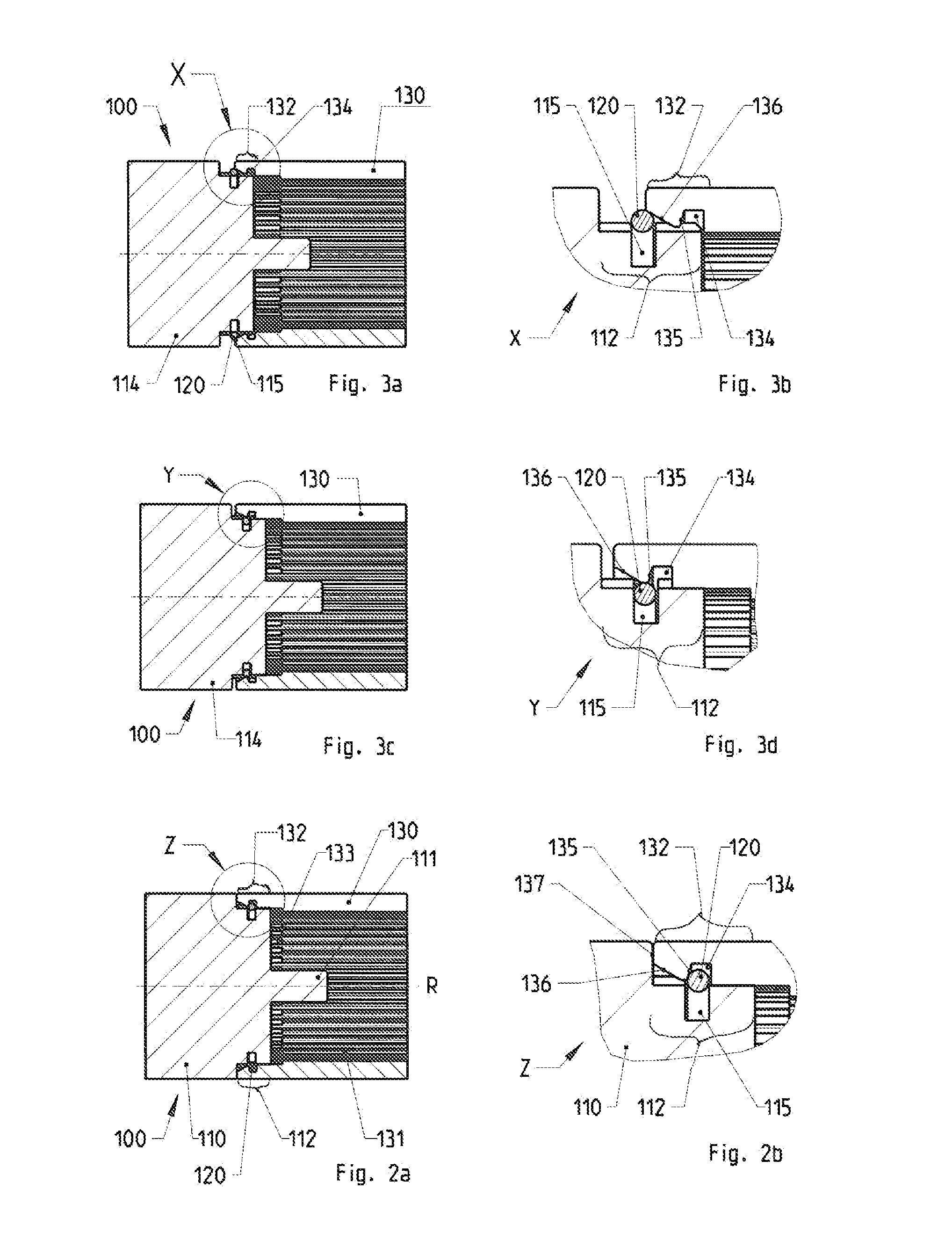 Motor planetary gear arrangement and method for connecting a motor having a planetary gear mechanism for producing a planetary gear motor assembly