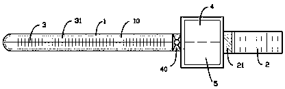 Electrostatic dust removing rod