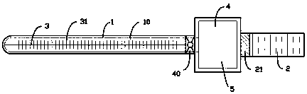 Electrostatic dust removing rod