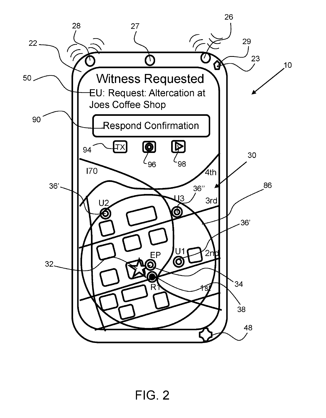 Witness request and alert notification and tracking system