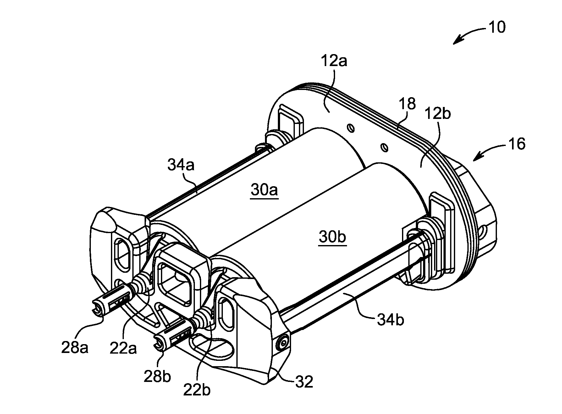 Magnetic pressure jacket for fluid injector