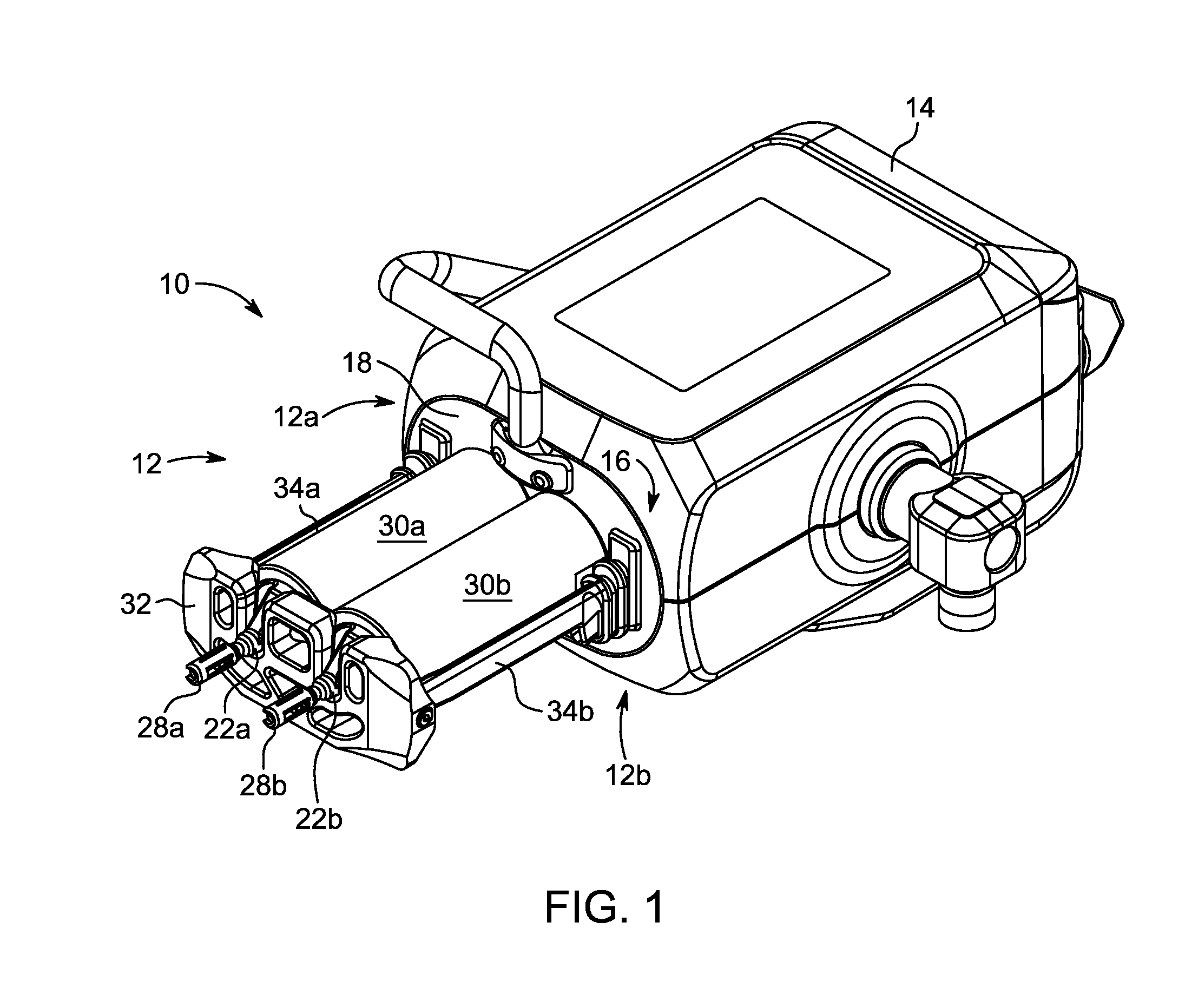 Magnetic pressure jacket for fluid injector