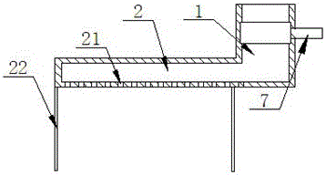 Copper material smelter harmful waste gas purifying device