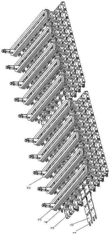 A dual-track transmission material box circulation sorting device and method for battery slices