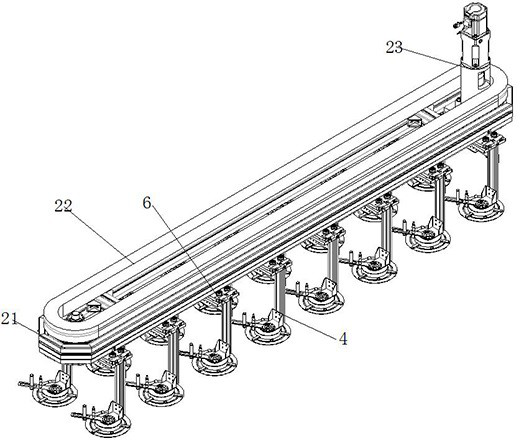 A dual-track transmission material box circulation sorting device and method for battery slices