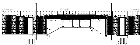 Support structure for large-span continuous beam construction