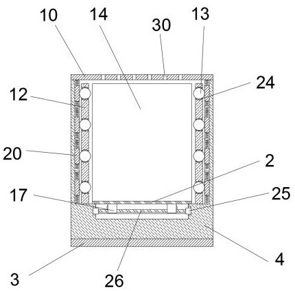 Laser level meter box protection device for logistics transportation