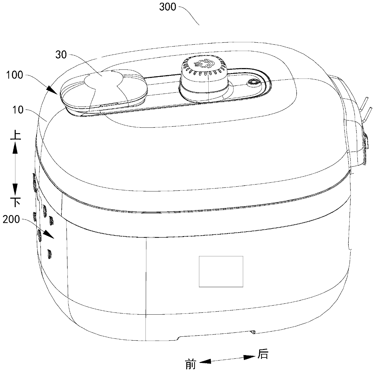 Cooking utensil and upper cover assembly thereof