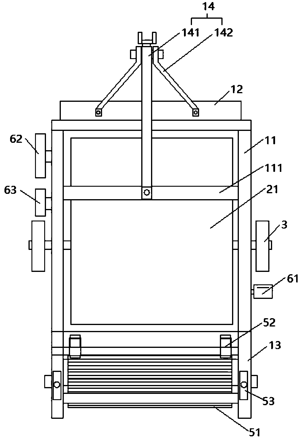 Straw crushing body and crushing returning apparatus with same