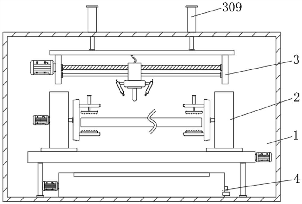 Surface cutting device for metal casting machining