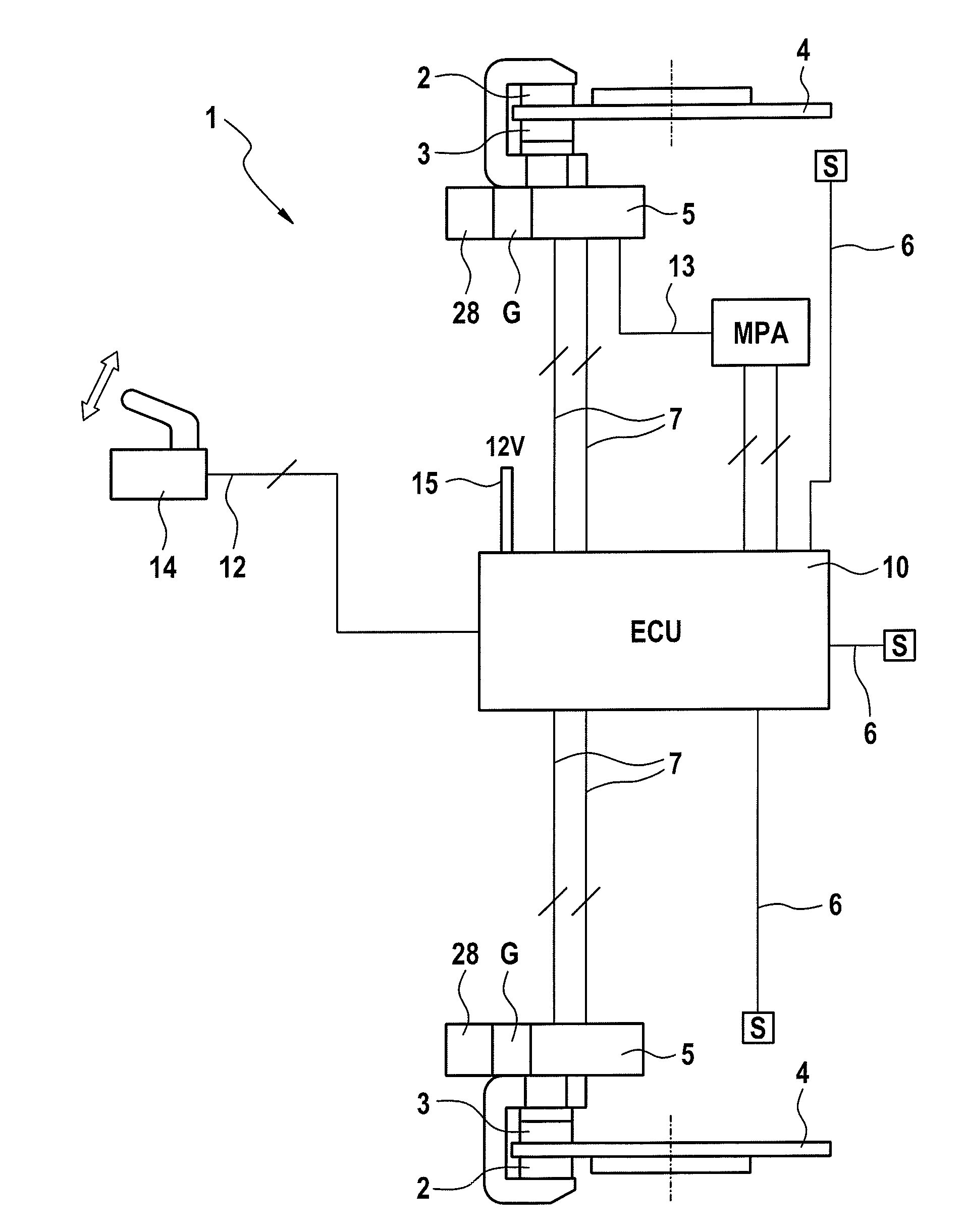 Actuator system and operating method for an actuator system