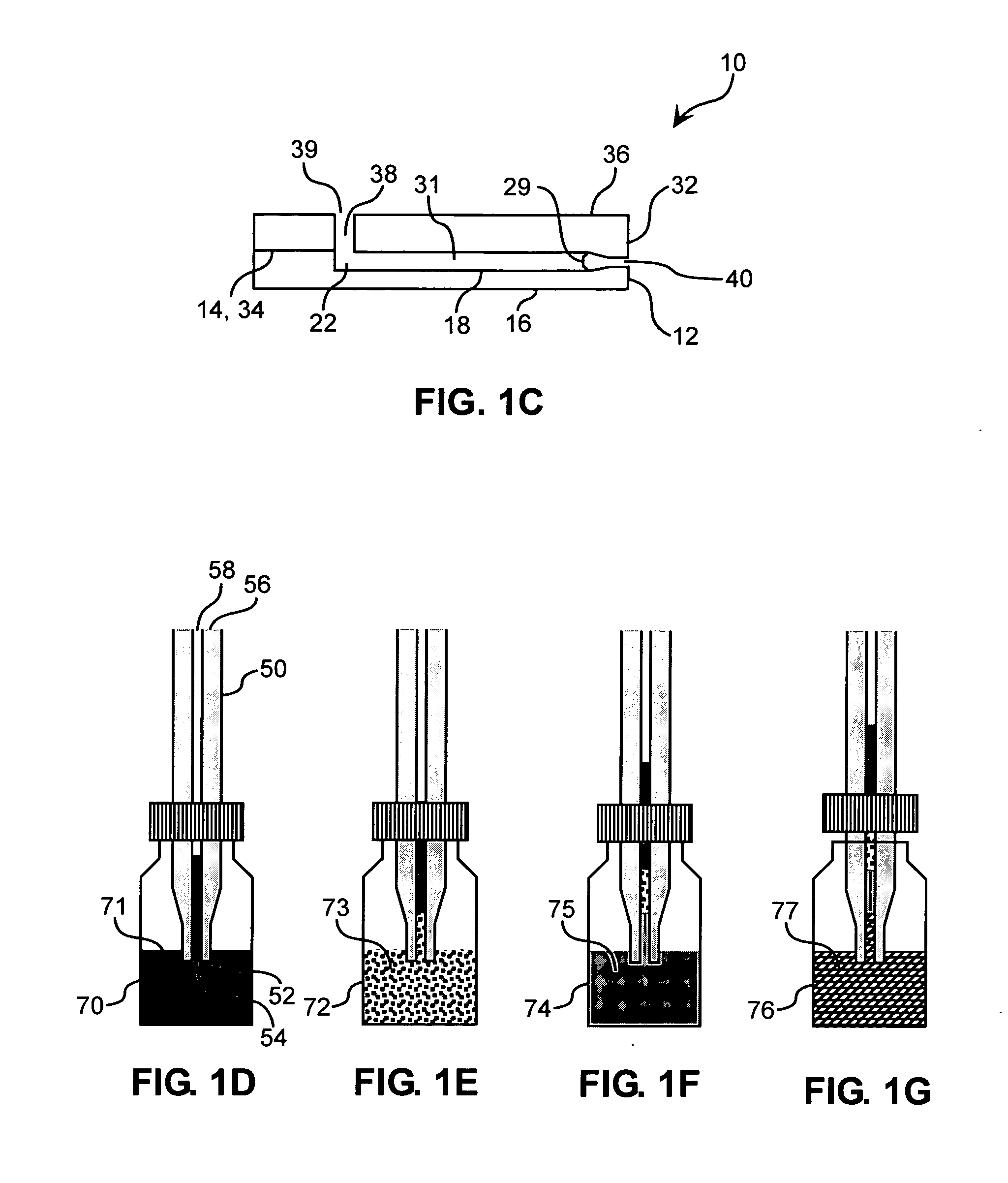 Particle packing of microdevice