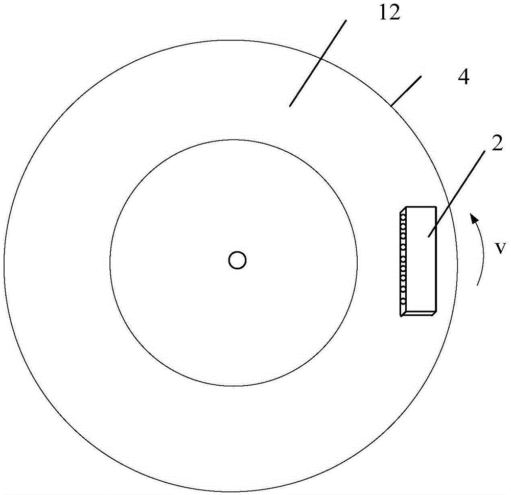 High-speed mutual feed table of variable air gap disc linear induction traction motor for rail transit