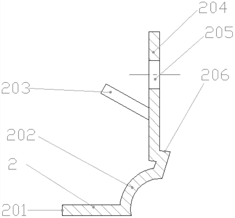 Clamping groove position blocking connection stamping part structure special for T-shaped groove and assembling method