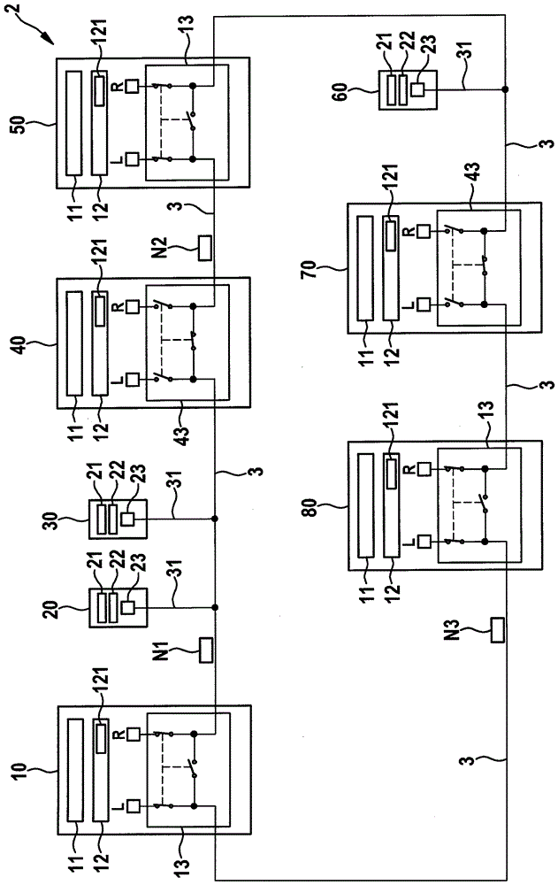 User station used for bus system and data transmission method in bus system