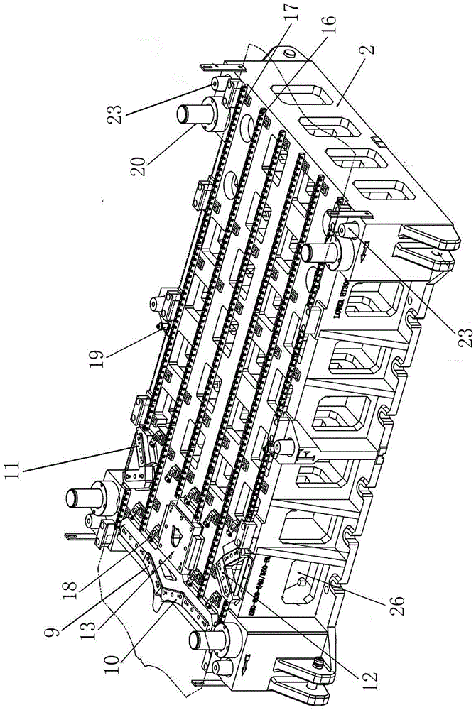 Blanking die structure