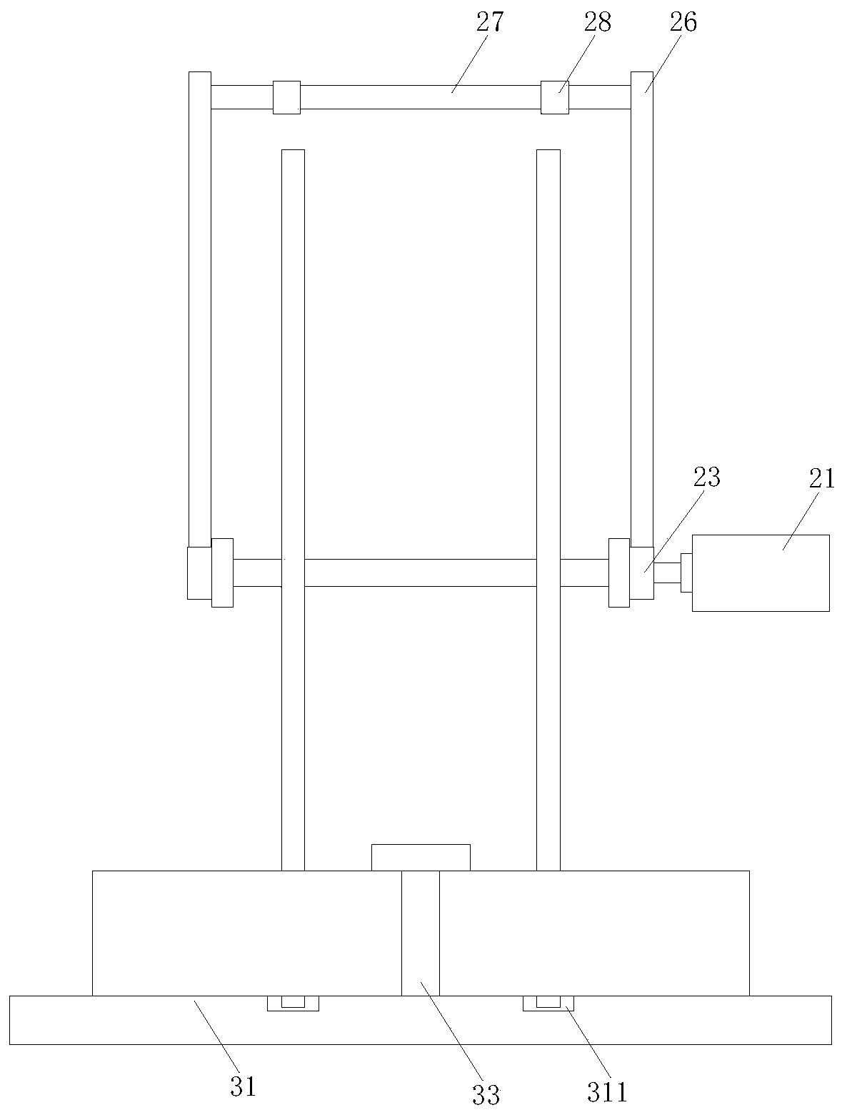 Split concrete core sample cutting device and cutting method thereof