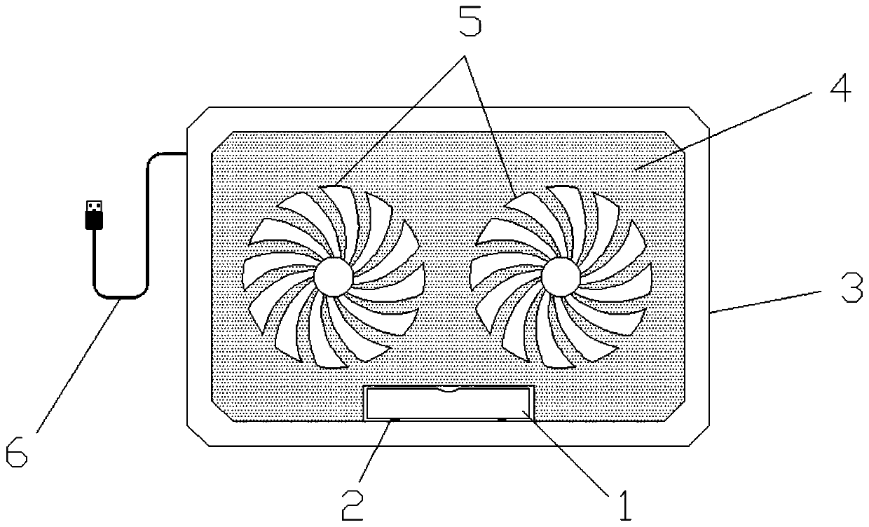 Adjustable notebook computer cooler