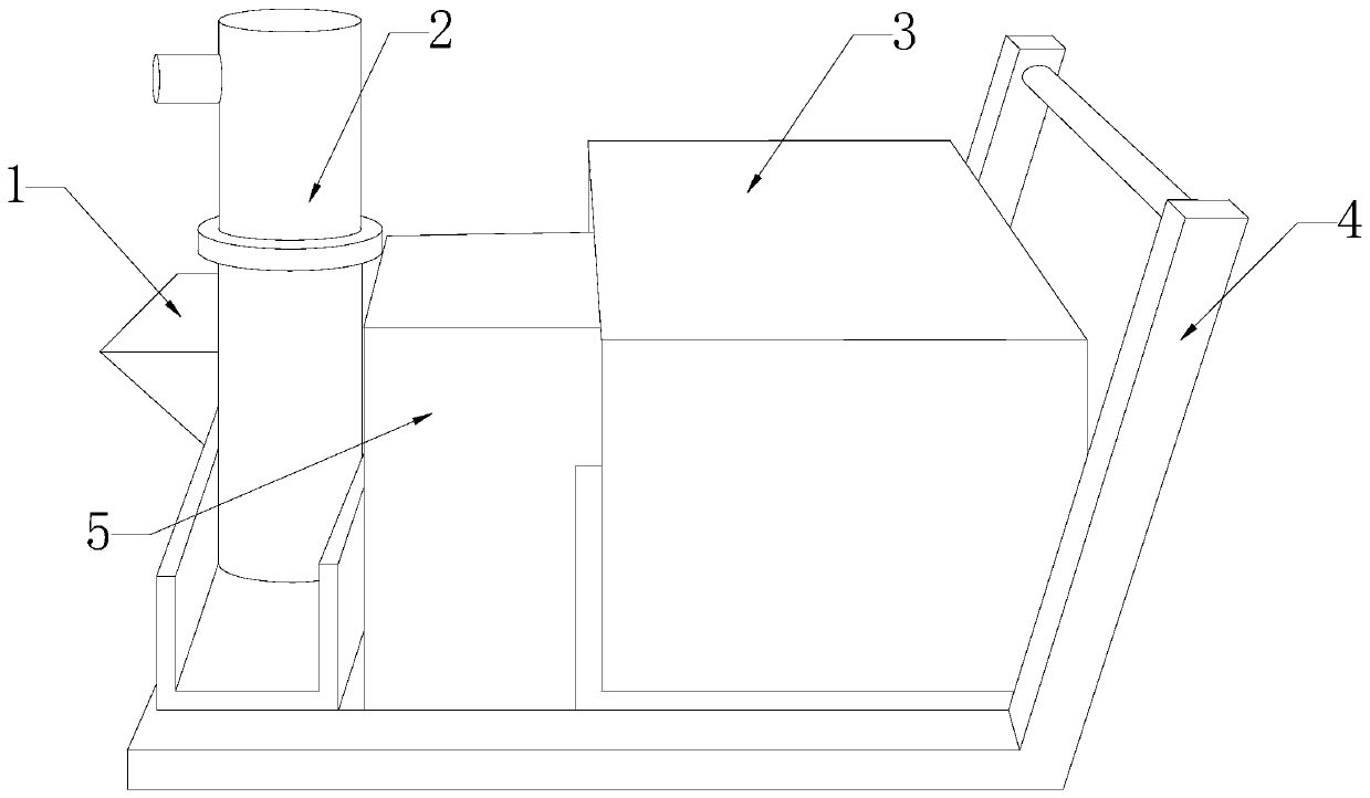 Concrete pouring equipment used for construction equipment