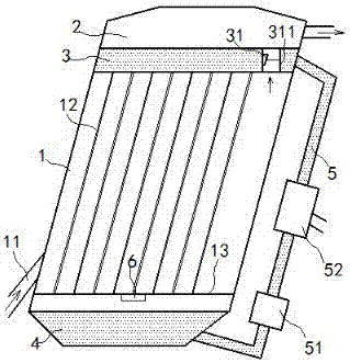 Liquid net dust collector