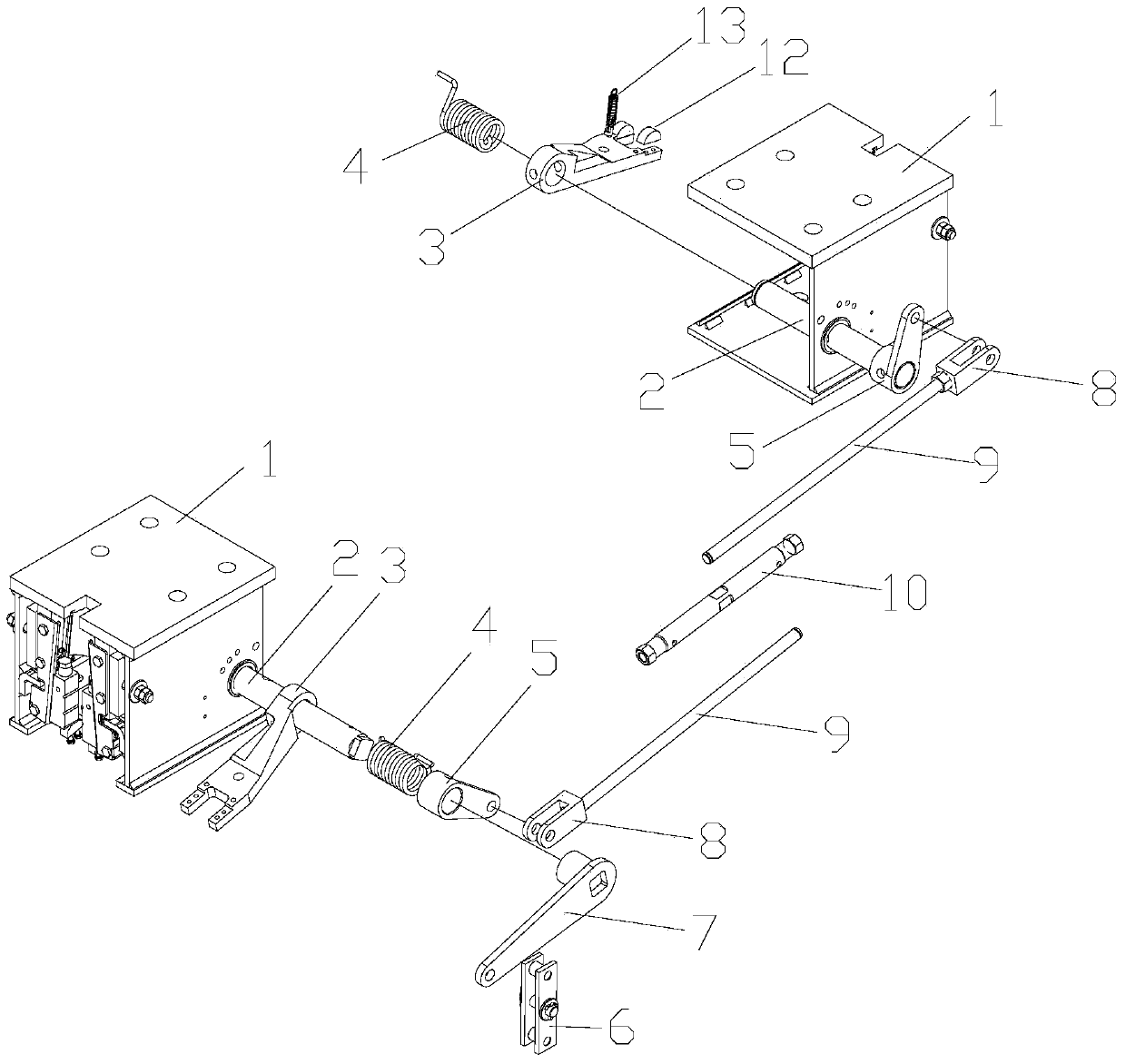 Braking device integrated with safety gear and lifting mechanism