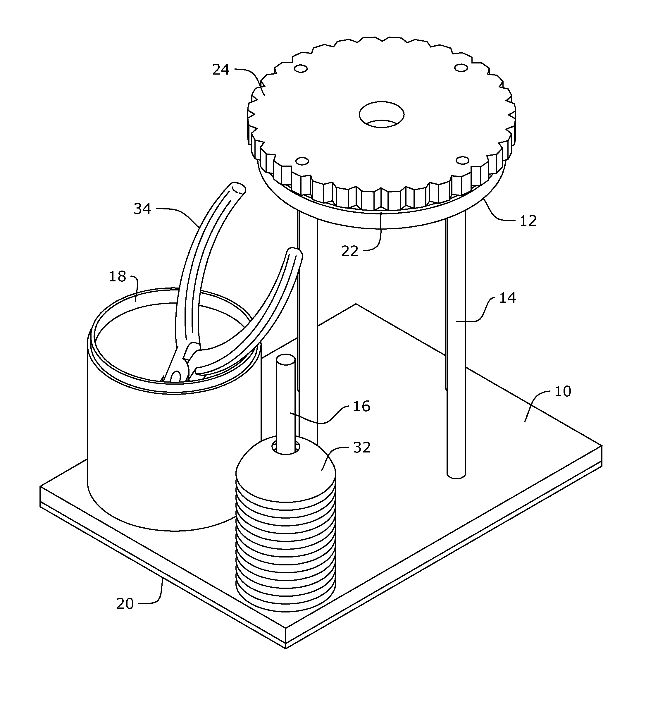 Kumihimo braiding stand