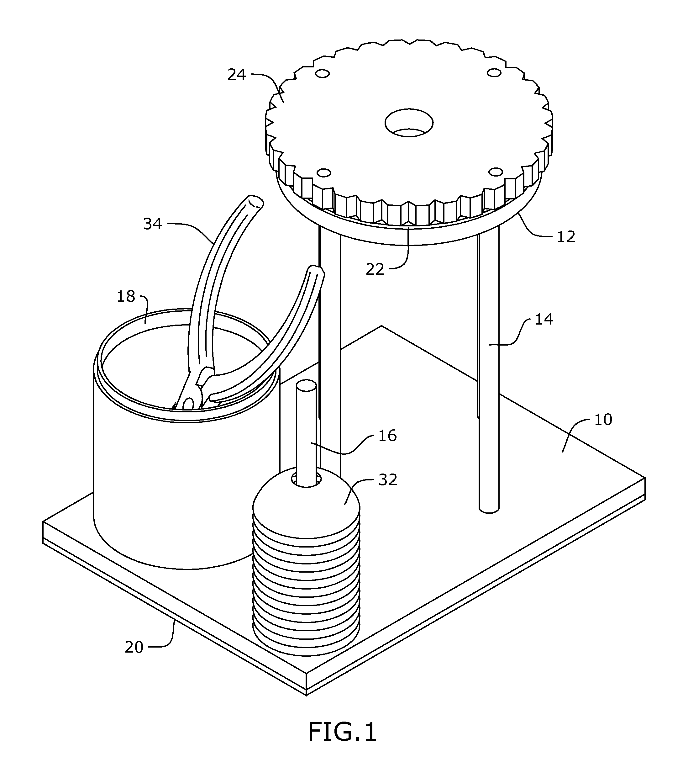 Kumihimo braiding stand