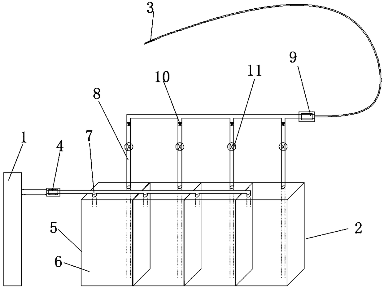 Debridement device for operation of general surgery department