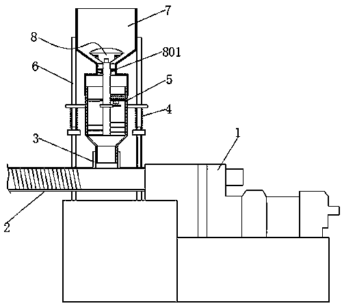 Powder coating extruder