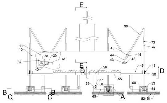 Geological prospecting equipment for marshland