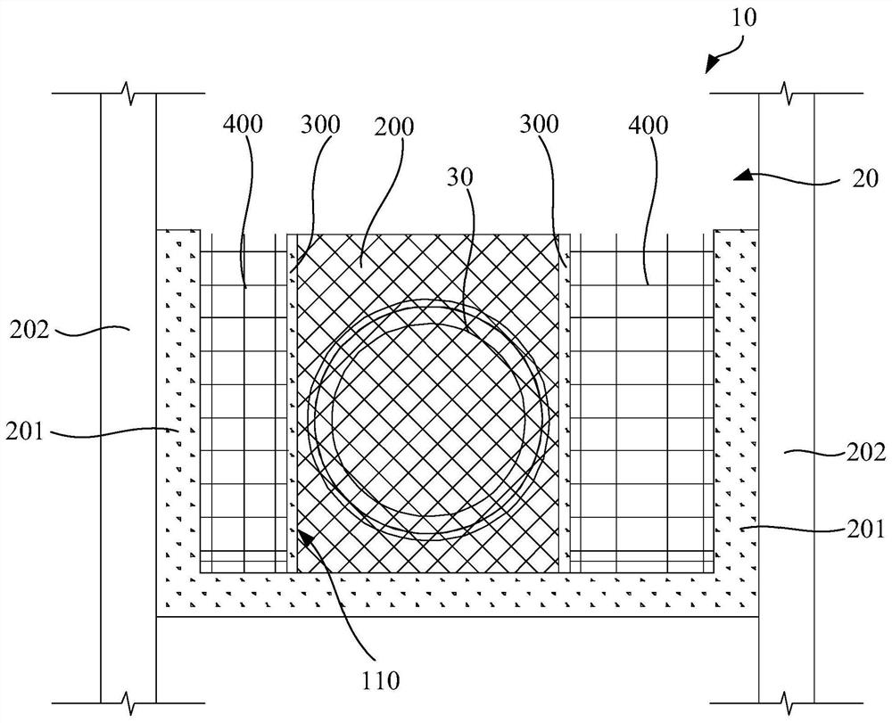 Shield tunneling construction method and backfilling structure applied to method