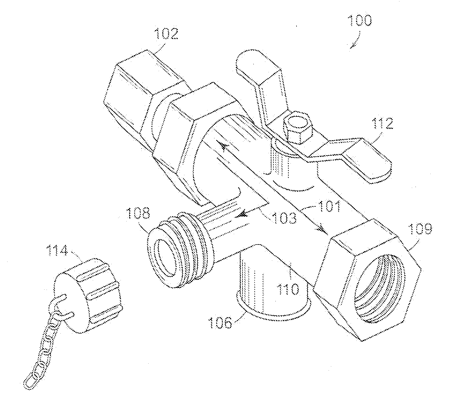 Hot/cold fluid isolation valve