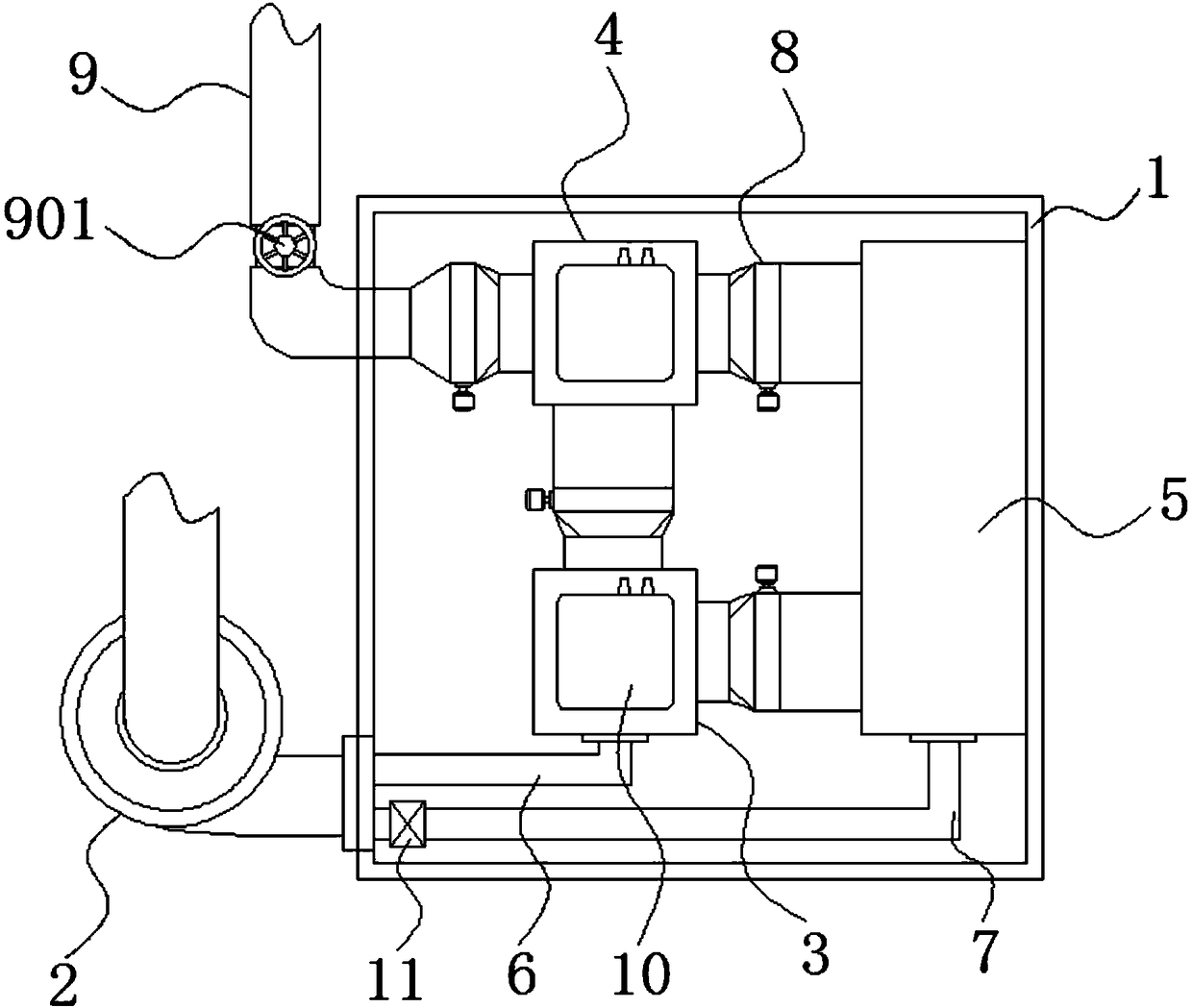 Single crystal temperature airflow generation device