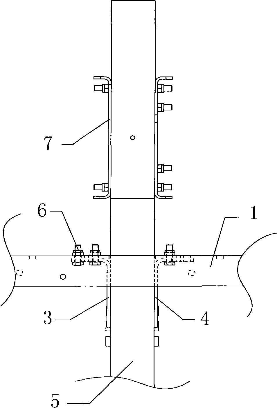 Longitudinal beam device for beam-adjustable vehicle