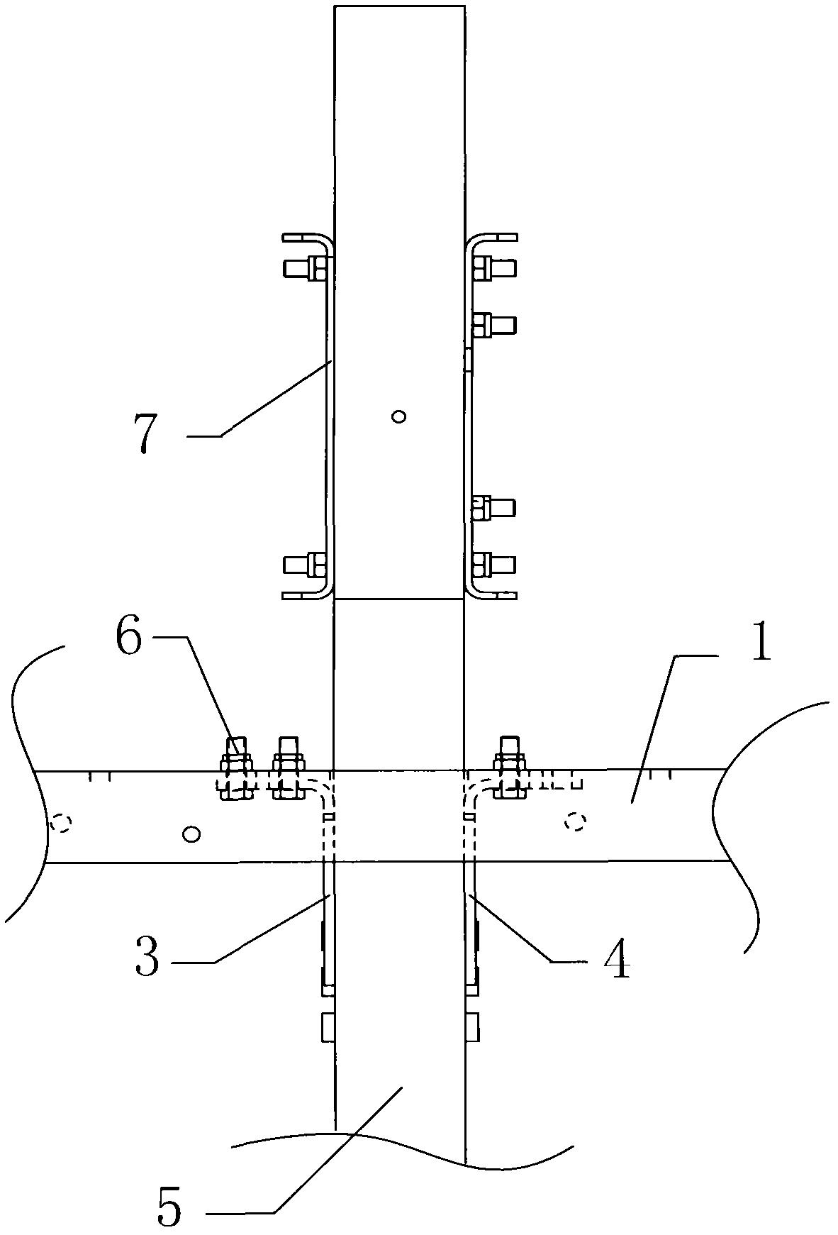 Longitudinal beam device for beam-adjustable vehicle