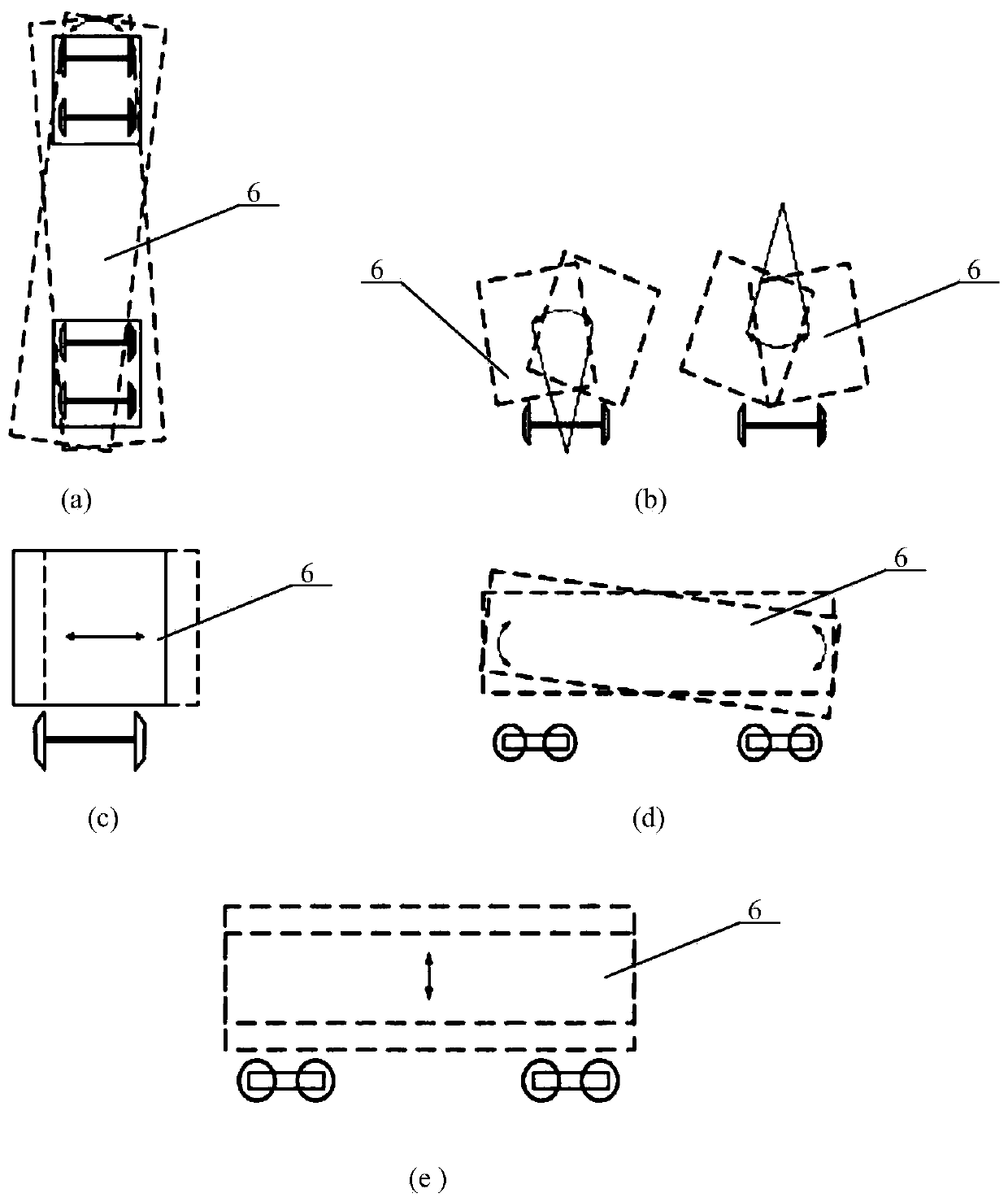 Active and passive composite control system for inhibiting high-speed train side rolling, nodding and shaking behaviors