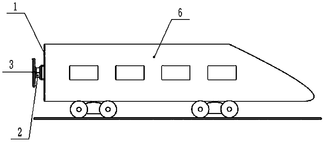 Active and passive composite control system for inhibiting high-speed train side rolling, nodding and shaking behaviors