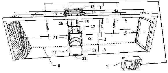 Device and method for measuring wave dissipation characteristic of arc-plate structure