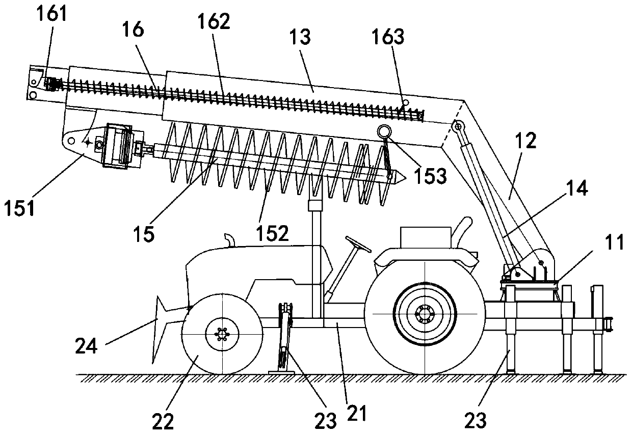 Plate type ground anchor construction machine