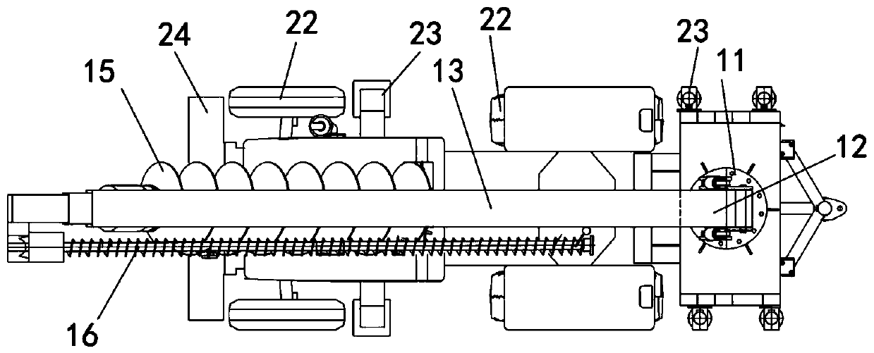 Plate type ground anchor construction machine