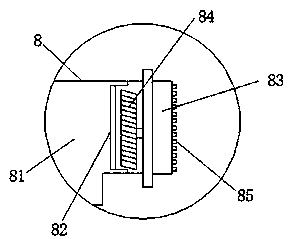 Cutting device for zinc oxide synthetic rubber machining