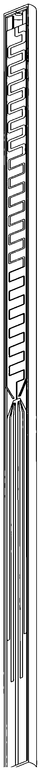 Asymmetric broadband dipole antenna for borehole radar