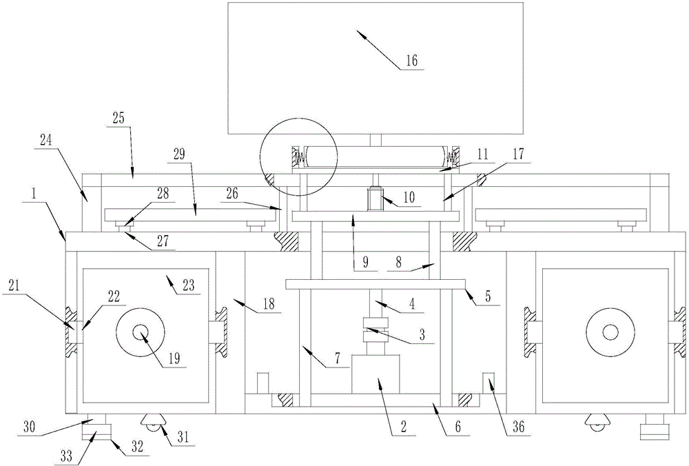 Domestic intelligent television cabinet