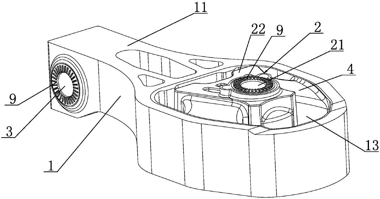 A powertrain anti-torsion tie rod